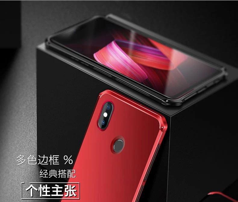 Глобальный противоударный защитный чехол для Xiaomi Redmi Note8 Pro чехол Роскошный металлический каркас жесткий \ Матовый ТПУ чехол для Redmi Note 7 6 Pro mi9 Coque