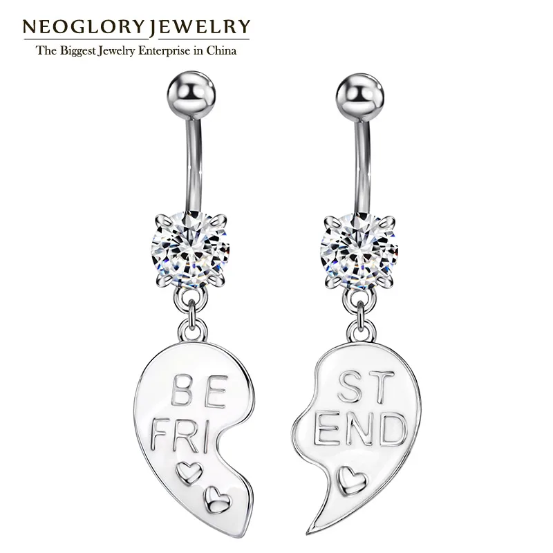 Женское кольцо на пупке Neoglory с кубическим цирконием модное ювелирное изделие для