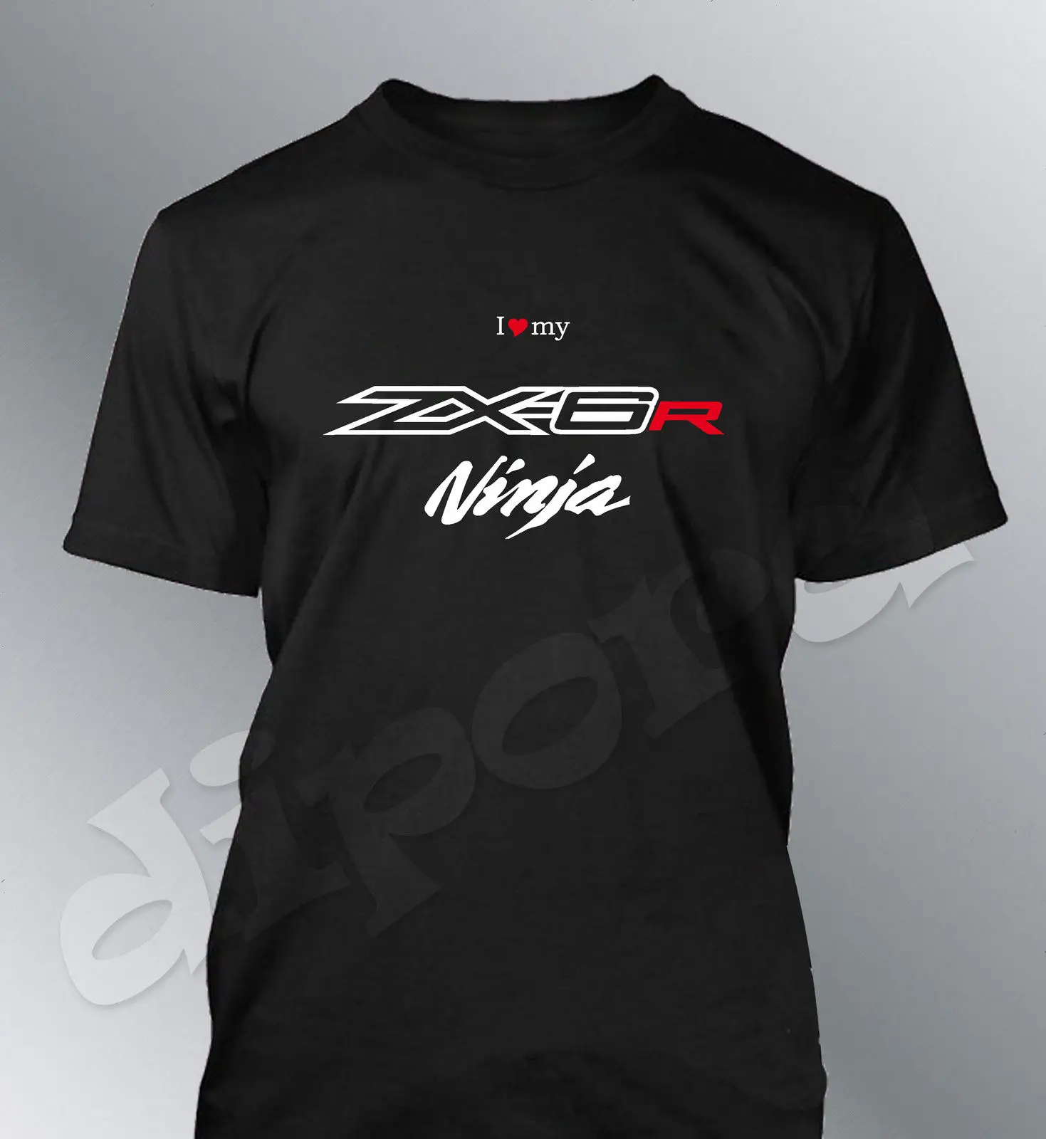 Футболка на заказ ZX6R S M L XL XXL man moto Ninja ZX 6R 2013 636 | Мужская одежда