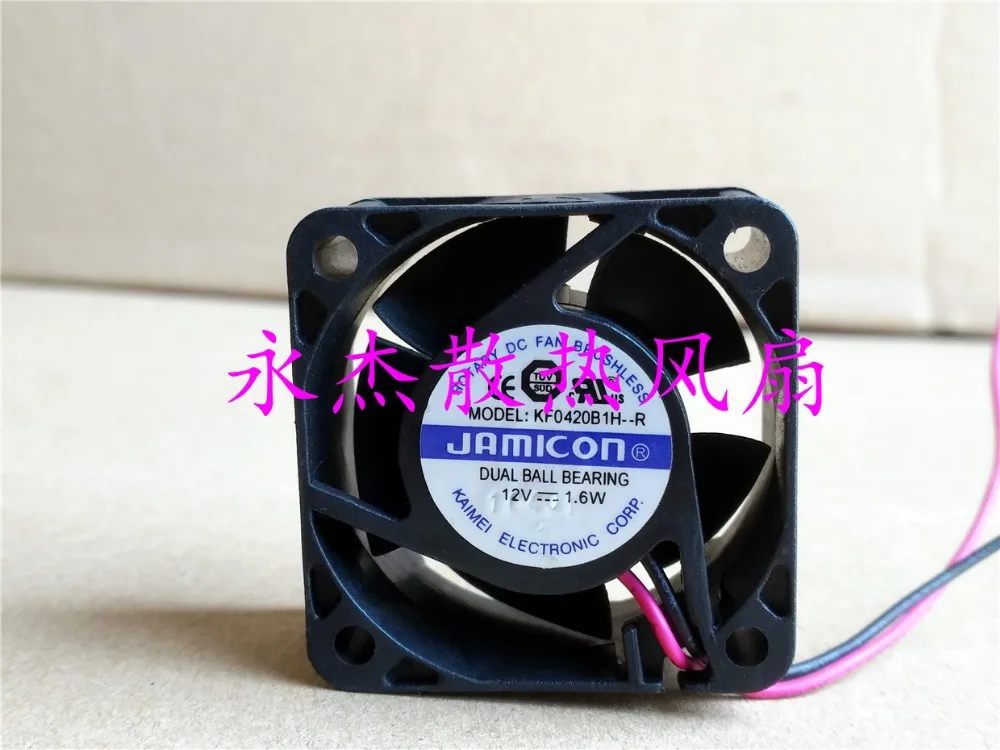 Jamicon KF0420B1H R Сервер охлаждающий вентилятор постоянного тока 12 В 1 6 Вт 40x40x20 мм 2