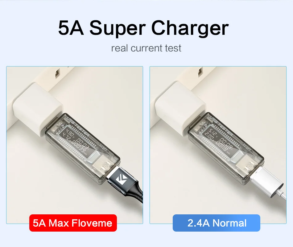 Floveme 5A Быстрая зарядка usb type C кабель для huawei P30 pro USB кабель для телефона зарядное устройство Carregador данные USB C кабели для зарядки