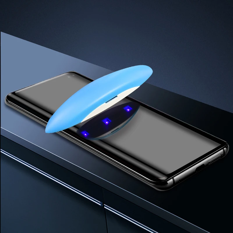 EXUNTON для samsung Galaxy S10 Plus S10e 3D УФ жидкость изогнутый полный клей передний Закаленное