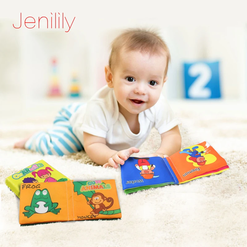 6 pcs/set Children's Books Soft Cloth Baby Intelligence Development Infant Rattle Toys Educational Book for kids | Игрушки и хобби