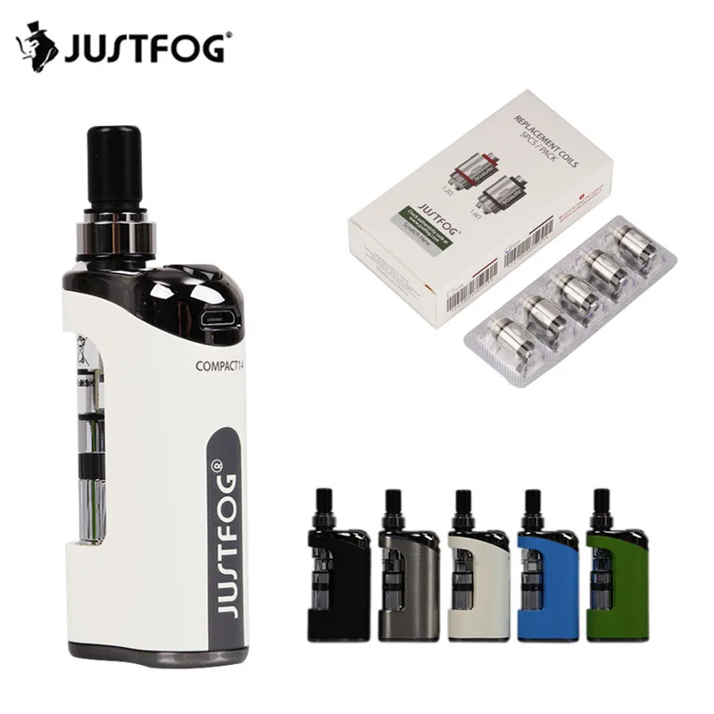 Vape комплект JUSTFOG Compact 14 стартовый 1500 мАч батарея 1 8 мл Q14 бак атомайзера подходит 2
