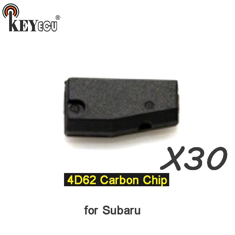 

KEYECU 30x 4D62 Chip Transponder Remote key Chip Car key Carbon Chip for Subaru
