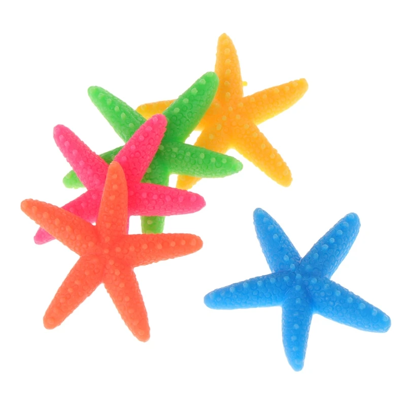 5 шт аквариума искусственные красочные морские звезды украшения аквариумные