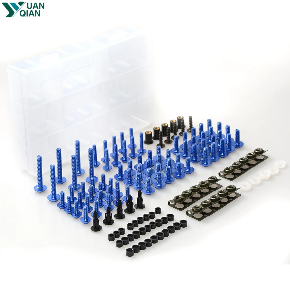 CNC aluminum Fairing Bolt Screws Kit For Kawasaki ZXR400 ZXR 400 ZZR600 ZZR 600 KLE500 KLE 500 VERSYS 1000 Z1000 Z-1000 ZX10R | Автомобили