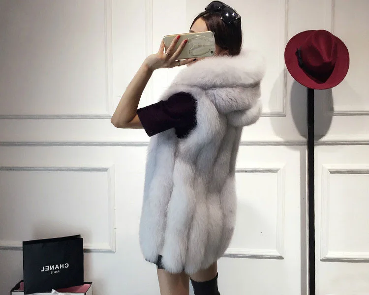 Пальто размера плюс 4XL с капюшоном пальто из искусственного меха соединением