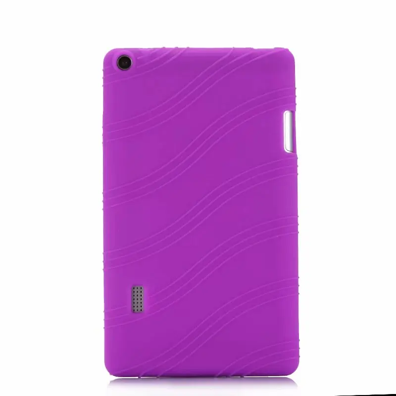 purple Мягкий чехол для huawei T3 7 WiFi версия чехол для планшета силиконовая подставка защитная оболочка для huawei MediaPad T3 7,0 BG2-W09 чехол для планшета - Цвет: purple