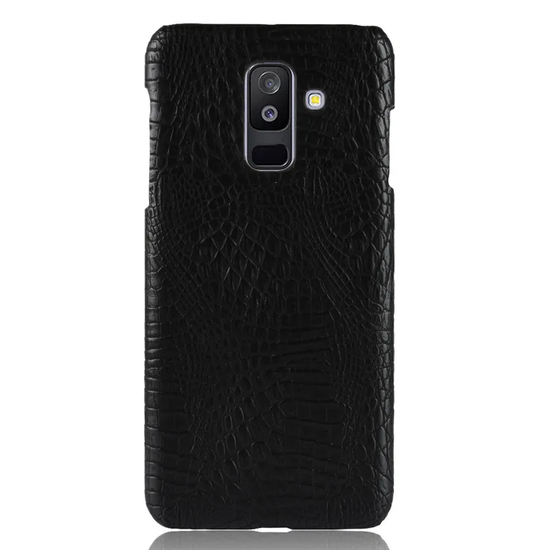 Роскошный винтажный кожаный чехол с крокодиловым узором для Samsung Gaxaly A6 Plus J2 Pro 2018