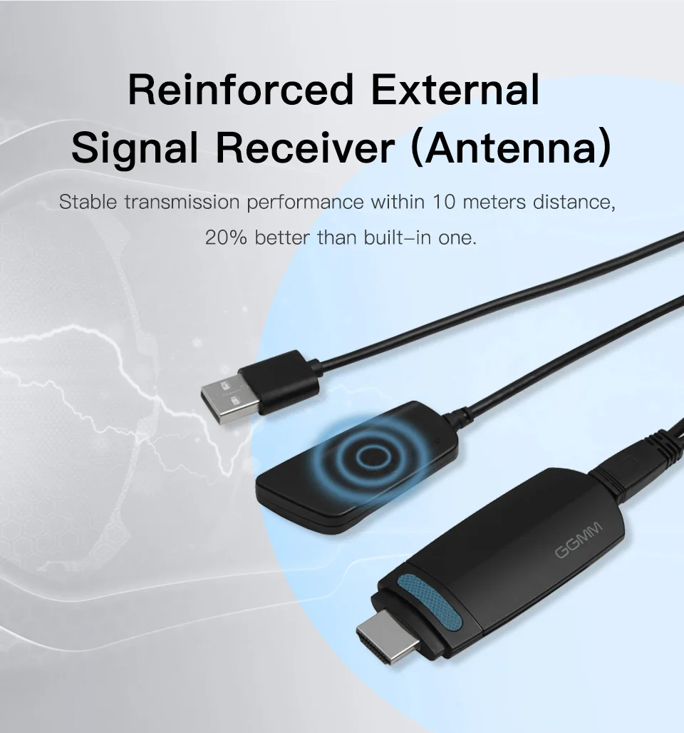 GGMM V-Linker ТВ-палка беспроводной ключ WiFi Дисплей мини HDMI донгл Поддержка 5G высокая скорость HD 1080P Miracast Chromecast AirPlay
