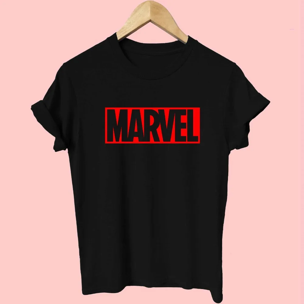 Модная футболка Marvel с коротким рукавом для женщин и мужчин принт супергероев