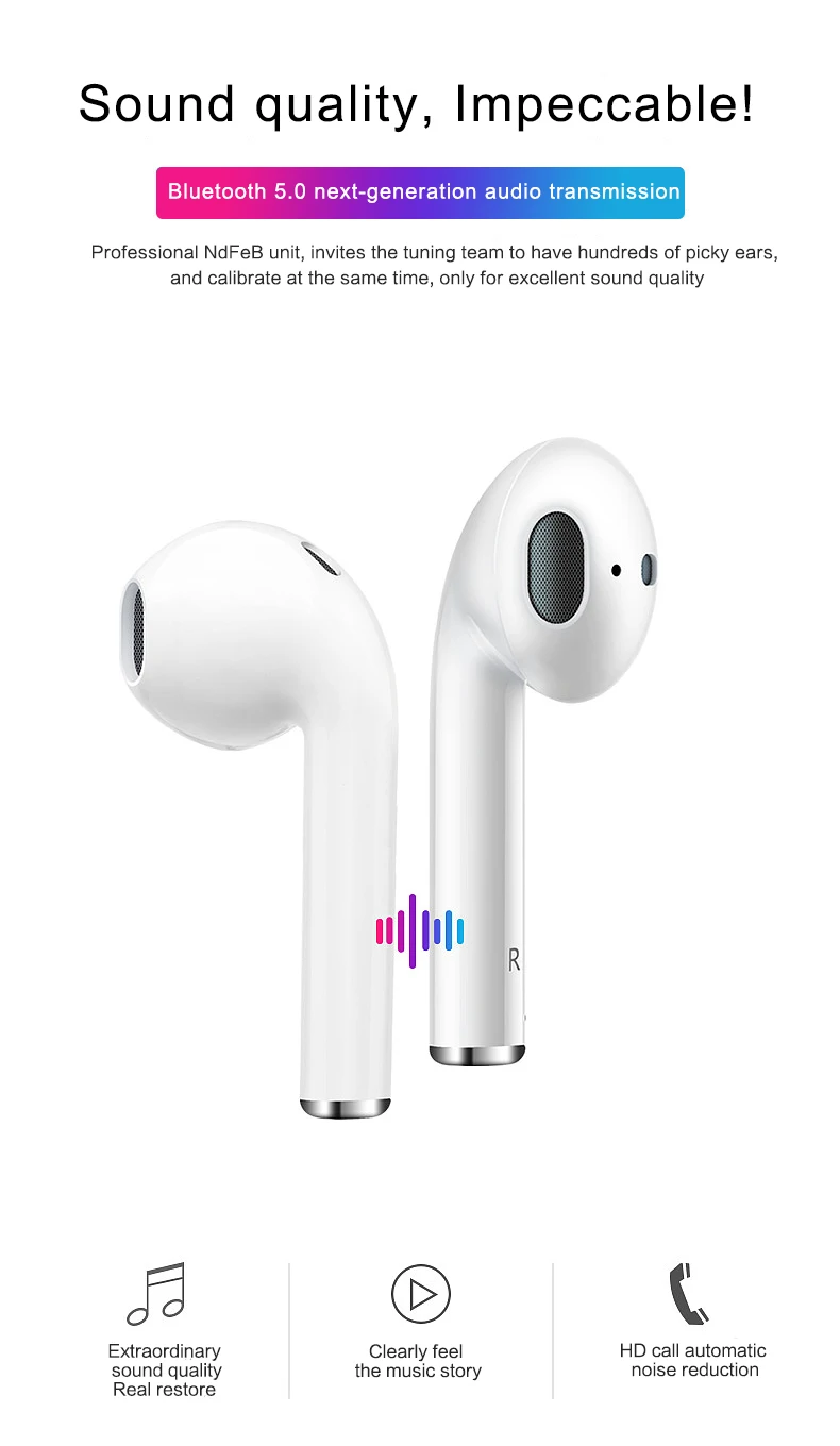 EnohpLX i9s Air Plus TWS True Bluetooth Беспроводные наушники с мини зарядным устройством стерео