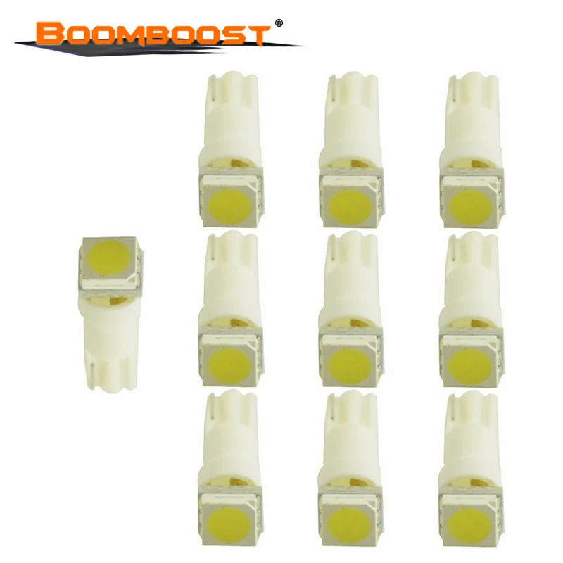 Новое поступление 10 шт./лот лампа для салона автомобиля T5 1SMD 5050 t5 светодиодная