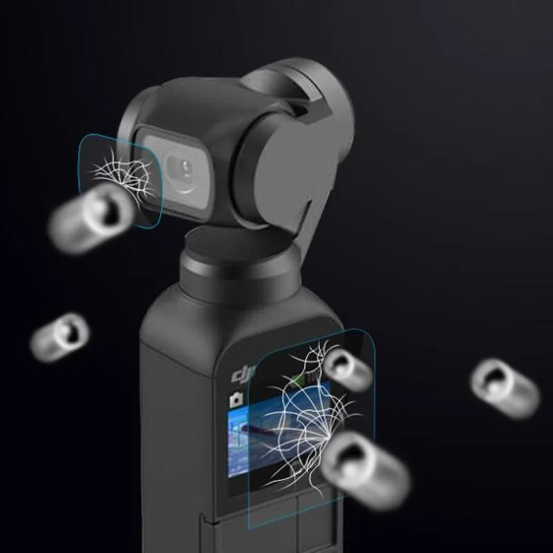 Закаленное стекло объектива ЖК-экран Защитная крышка для DJI Osmo Карманный