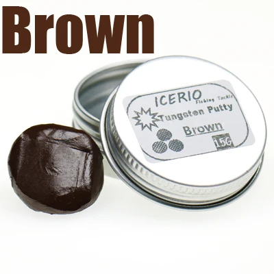 1 Piece Brown 1 шт. Бессвинцовая мягкая Вольфрамовая замазка вес Карп Рыбалка Терминал снасти вольфрамовый грузик - Цвет: 1 Piece Brown