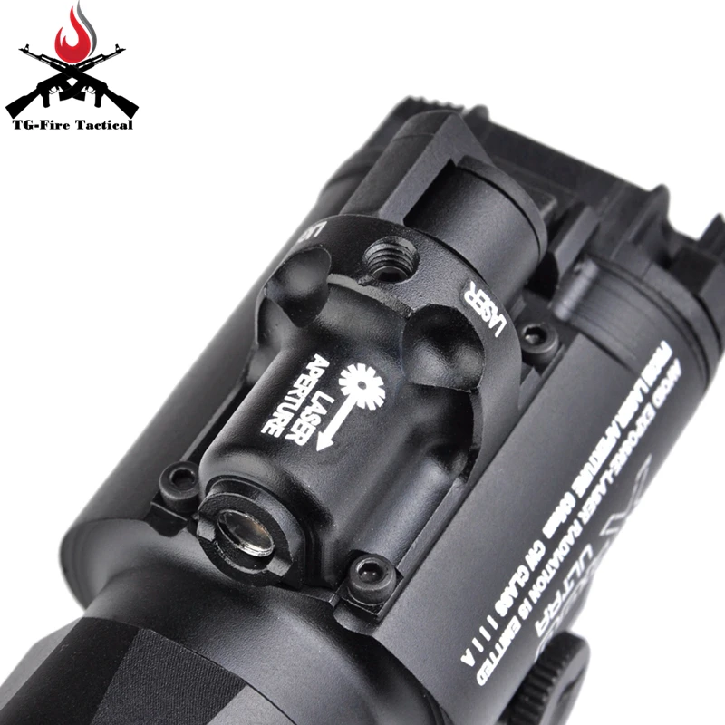 Ультравспышка Element Airsoft Surefir X400 красный лазер 20 мм крепление на планку Пикатинни 450