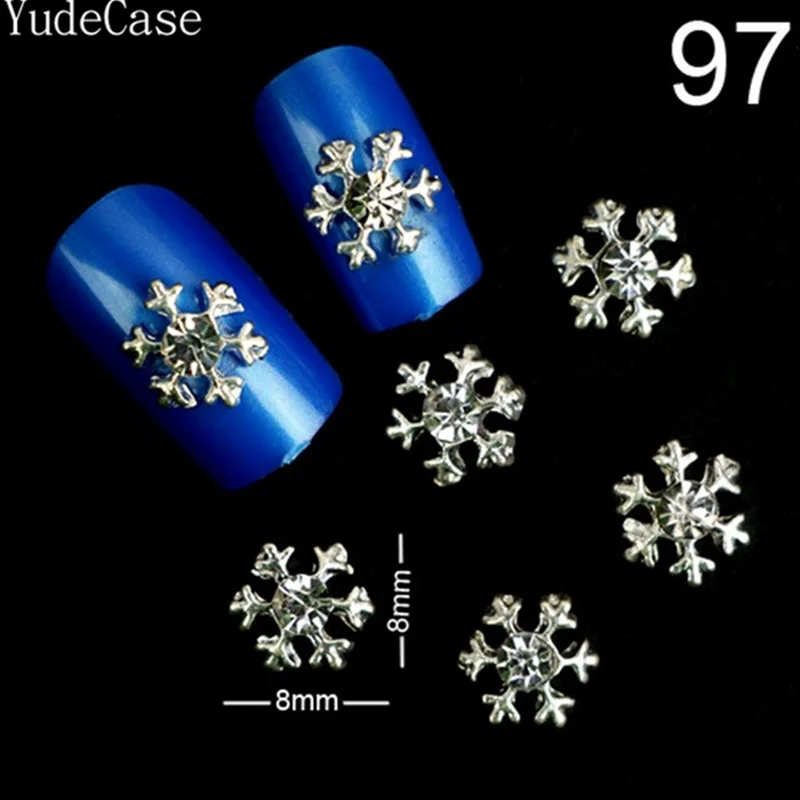Фантазии Кристалл Снежинка Nail Art Блеск Сплав Серебра Ювелирные Изделия Маникюр