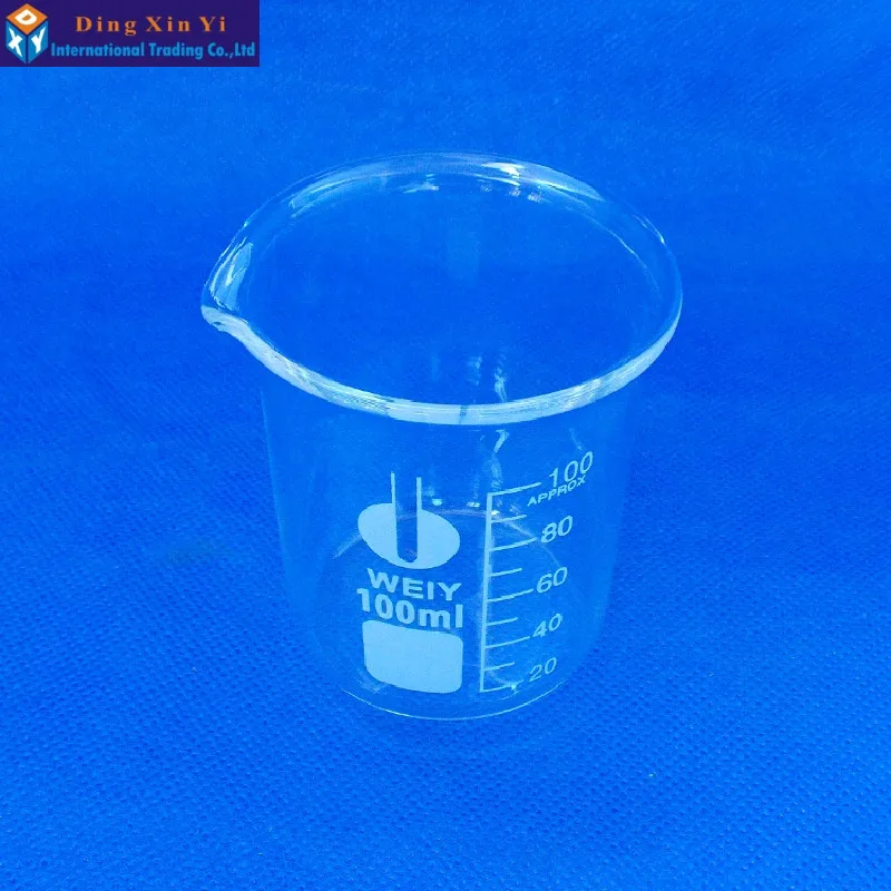 (12pieces/lot)Glass beaker 100ml Lab Supplies Good quality High boron material | Канцтовары для офиса и дома