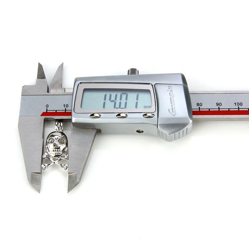 CLUCI 925 Стерлинговое серебро подвеска с черепом для женщин токсичный знак в форме