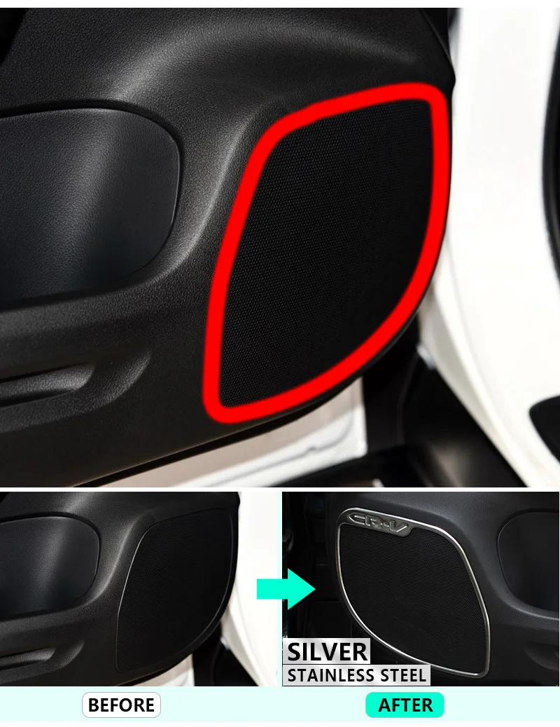Для Honda CRV CR-V 2012 2013 2014 2015 2016 из нержавеющей стали аудио коробка крышка высокого