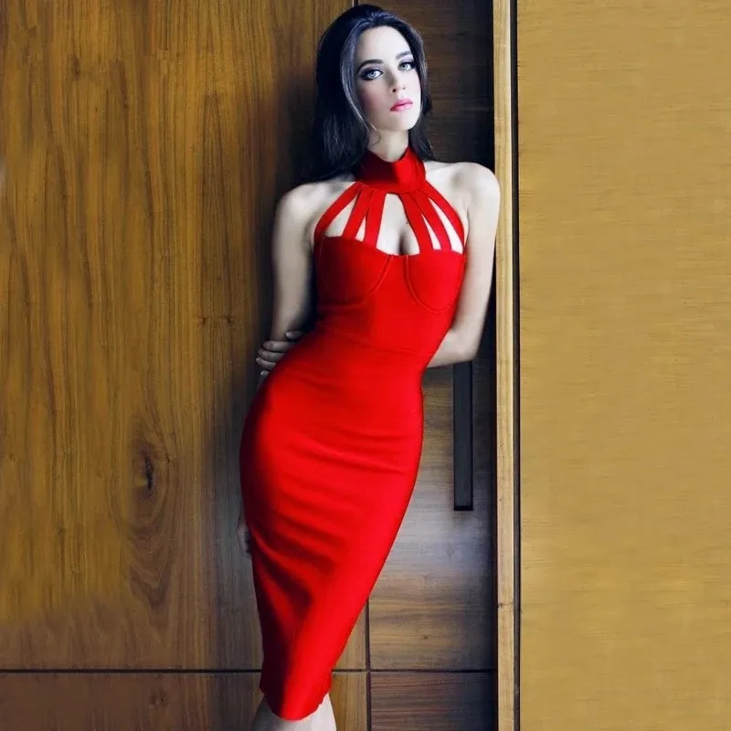 

Top Quality 6 colors Strap Off The Shoulder Rayon Bandage Dress Cocktail Party Sexy Dress