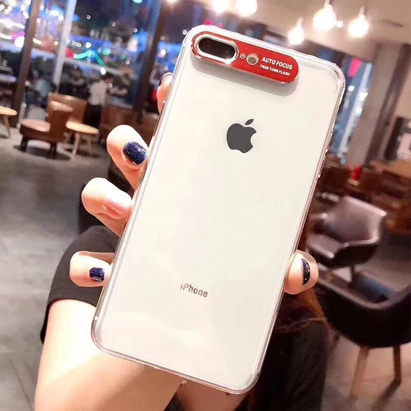 Tluxury прозрачные чехлы для iPhone 6 S 7 10 8 Plus чехол X Xs Max Xr Funfa камеры задняя крышка |