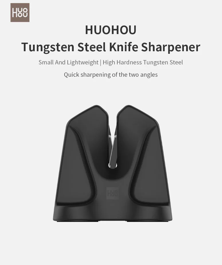 Xiaomi Huohou Вольфрамовая сталь точилка для кухни с одной головкой точилка Камень для дома Многофункциональный кухонный инструмент для заточки