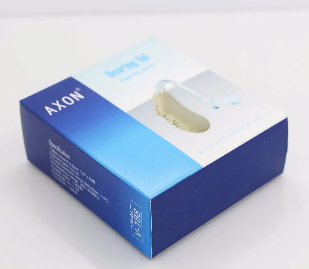 Мини слуховые аппараты Axon усилитель звука улучшенный BTE уход за ушами