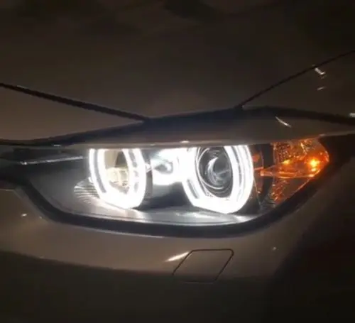 DTM Стиль Белый светодиодный Ангельские глазки гало кольца для BMW E90 E92 F30 F35 335I 325I 328I