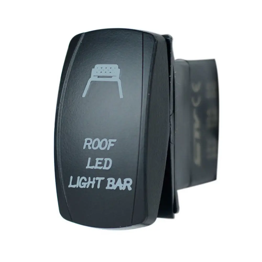 

EE support 12V 20A Blue LED Toggle Rocker Switch Roof Light Bar Lamp For Car Off Road