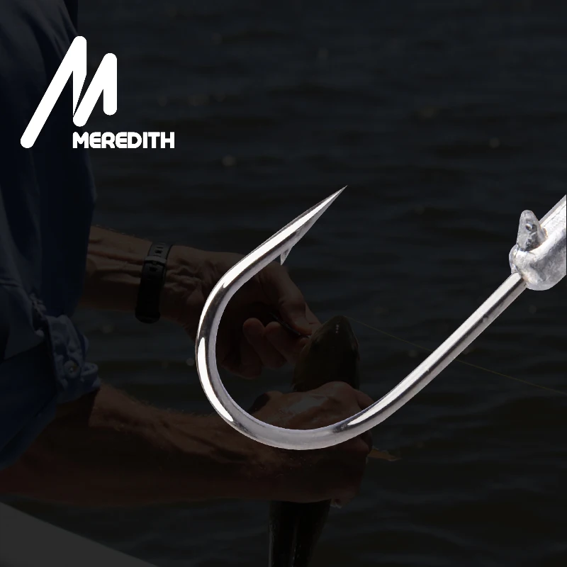 MEREDITH, 10 шт./лот, 3,5 г, 5 г, 7 г, 10 г, 14 г, свинцовая насадка в виде слота для крови, рыболовные крючки для мягкой приманки, рыболовные крючки из углеродистой стали