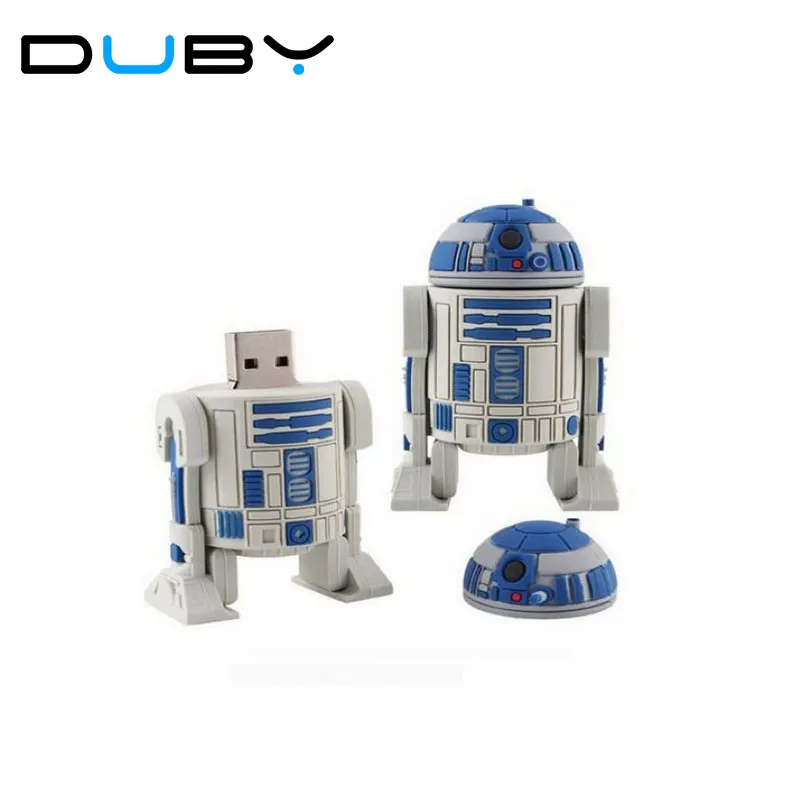 USB флеш накопитель с роботом R2 D2 Дарт Вейдер йода 8/16/32/64 ГБ|u disk|yoda usbrobot r2d2 |