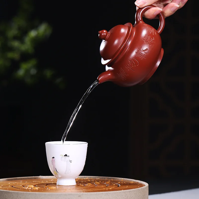 Yixing пурпурный песок сырая Шахта Dahongpao Runde Pot новый продукт изготовленный на заказ