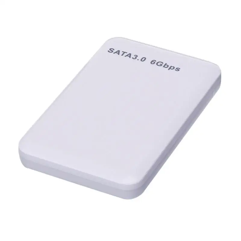 ABS 2,5 дюймов USB3.0 SATA3.0 Внешний чехол жесткий диск SSD жесткий диск 3 ТБ корпус док коробка для хранения - Цвет: Белый
