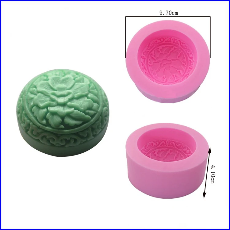 Цветочные силиконовые формы для мыла ручной работы Шоколадный леденец пудинг