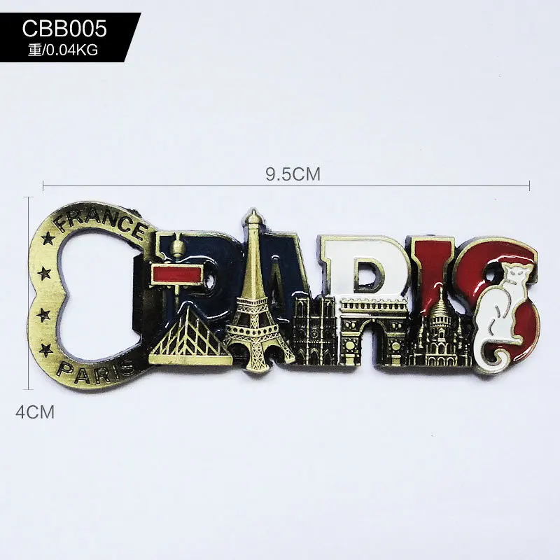 CBB005 Скандинавский магнит на холодильник Сувенир 3D наклейки Сан-Франсиско Парижа сувенир открывашка магниты на холодильник художественные подарки - Цвет: CBB005