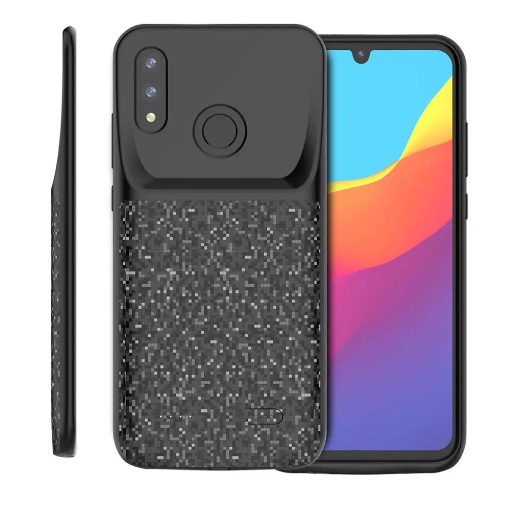 Чехол с аккумулятором для Huawei Honor 10 Lite 2019 P Smart 4700 мАч мягкий ТПУ чехол питанием 9 20/20