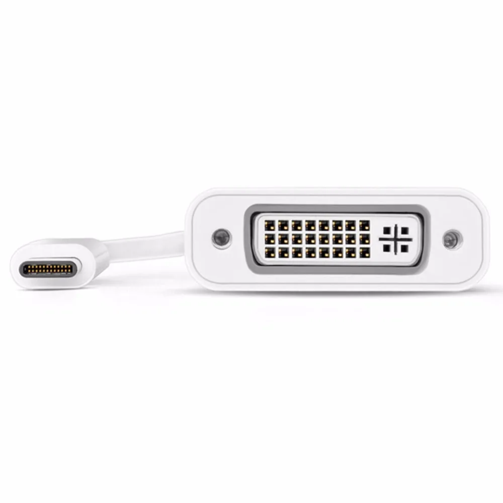 Переходник USB Type C Male to DVI I 24 + 5 Pin Female (совместим с и Thunderbolt 3 Port режим DP Alt) поддержка