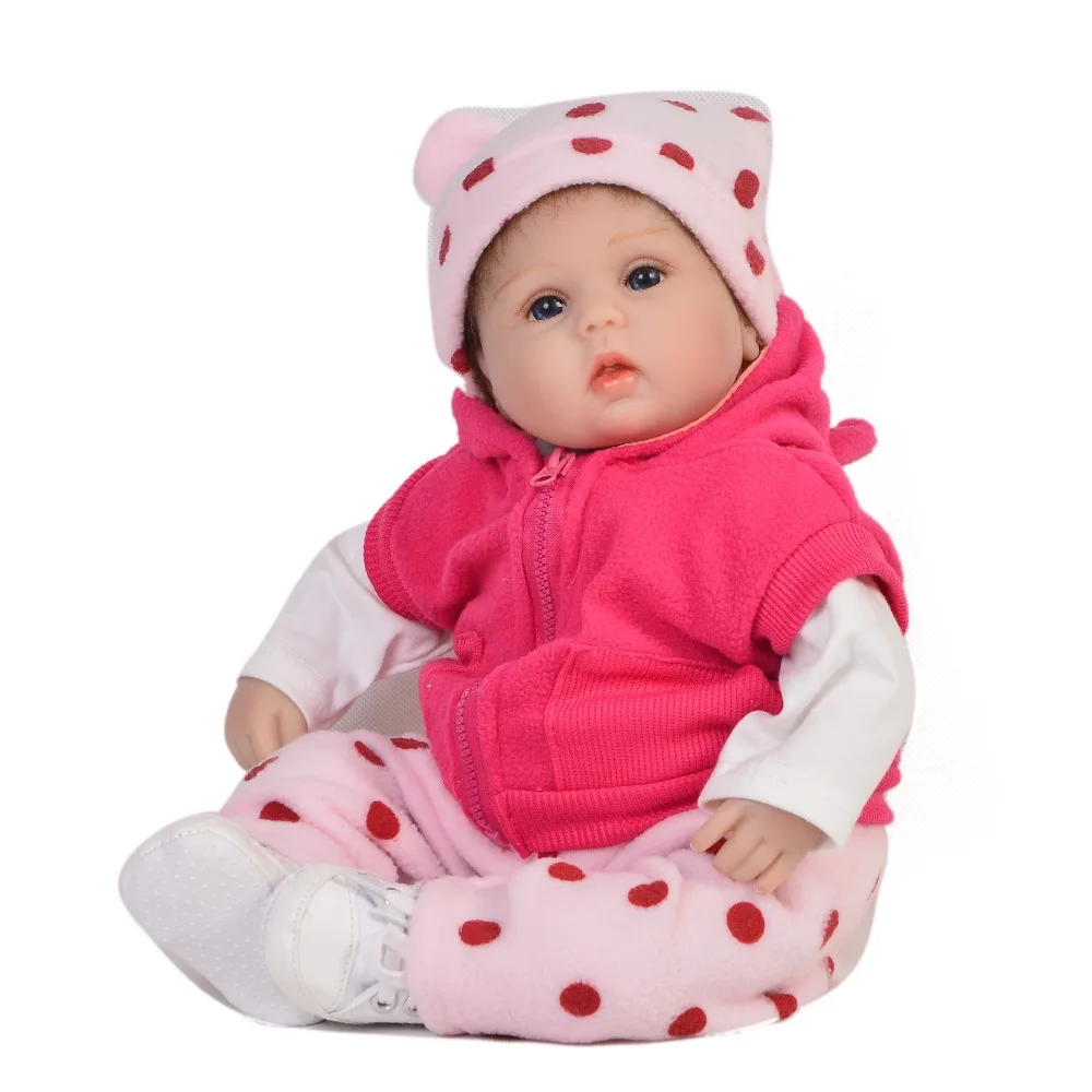 Кукла реборн для новорожденных 42 см силиконовая Реалистичная кукла ручной