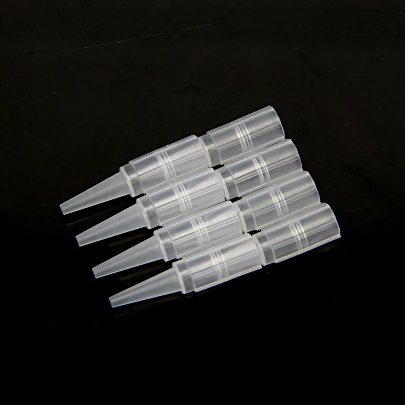 100 шт. перманентные иглы для тату пластиковые колпачки наконечники бровей губ