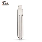 Металлический пустой переключатель Dandkey, неразрезанный, KD полотно дистанционного ключа Type #22, пульт дистанционного управления для Nissan Tiida Teana, Livina, Sunny, для Opel NSN14