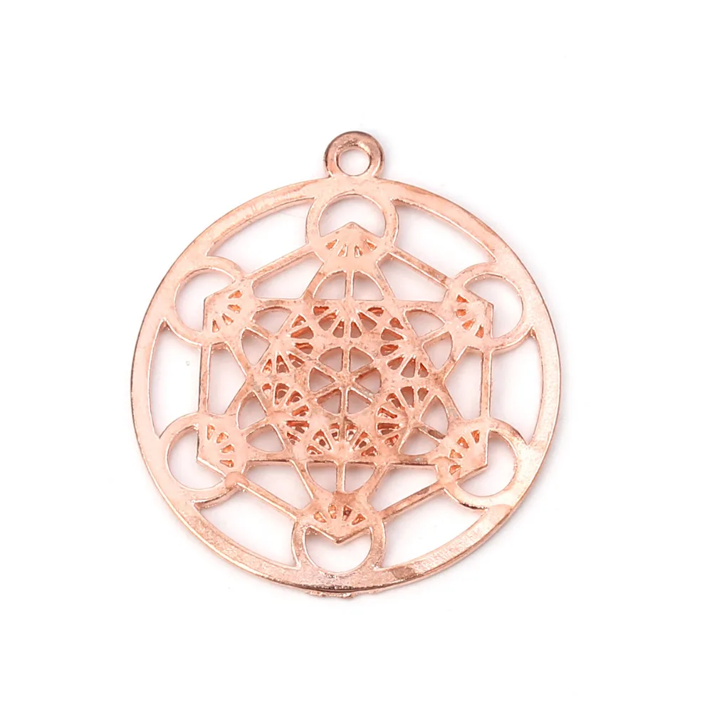 Doreen Box Новые Подвески из цинкового сплава Merkaba медитация Круглый Серебряный