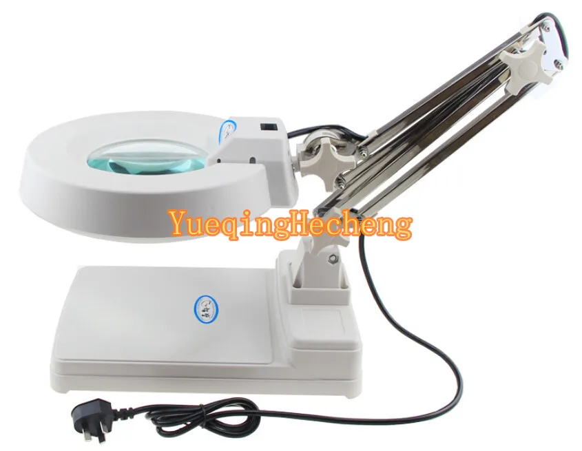 Настольная Светодиодная лампа с увеличительным стеклом белый светильник