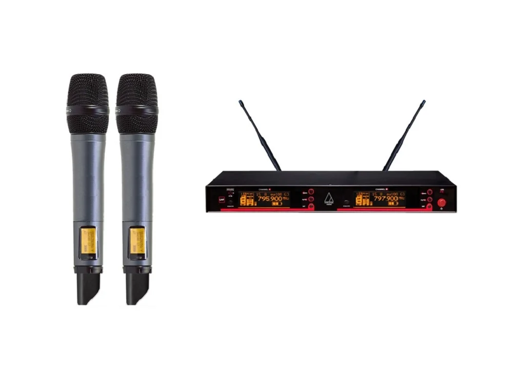 Профессиональный караоке UHF двойной беспроводной микрофон Система микрофона для GymSong|karaoke microphone system|microphone