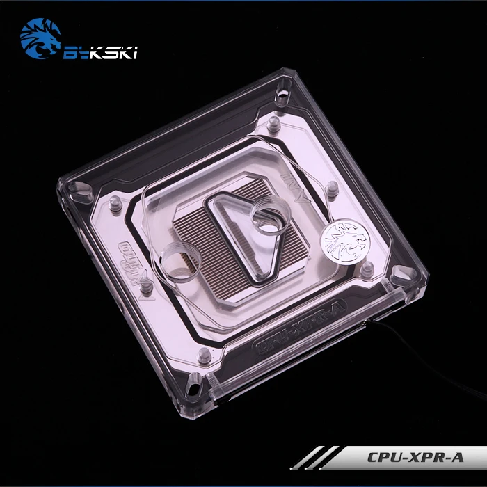 BYKSKI для INTEL LGA1150 1151 1155 1156 LGA2011 2066X99. Cpu охлаждающий водяной блок. Прозрачный акрил.