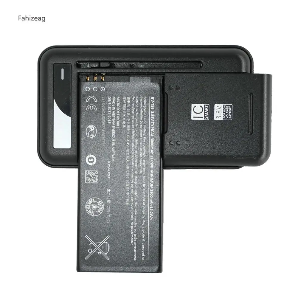 Fahizeag 3000 мА/ч BV-T5E Замена Moile телефон Батарея + Зарядное устройство для Nokia microsoft Lumia