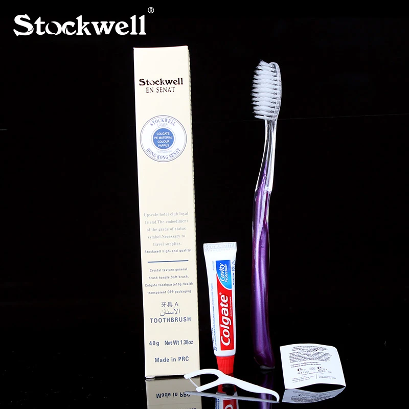 40 Sets hotel room boxed fur travel toothpaste two-in-one toiletries disposable toothbrush | Красота и здоровье