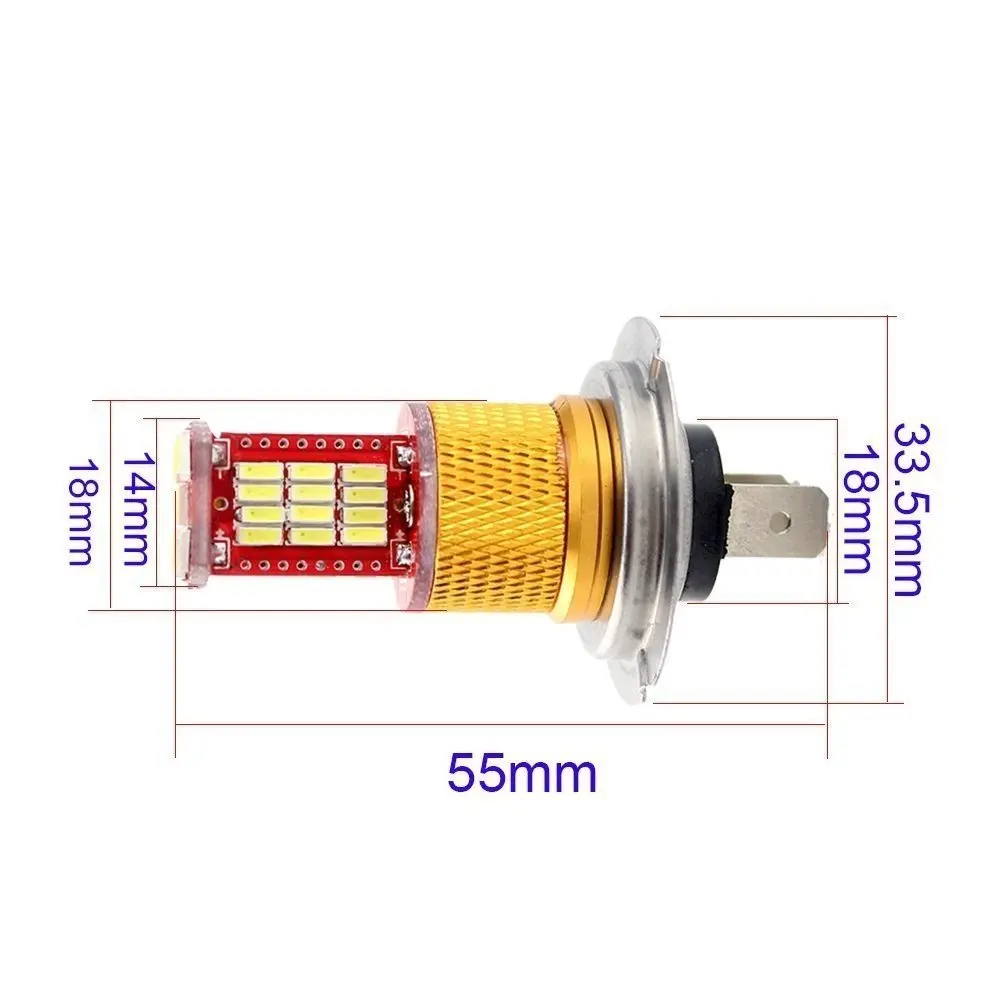 Комплект из 2 светодиодных ламп H7 12 в 6000k Вт 33 4014smd 800 люмен мото|led h7|led h7 12vlampada led |