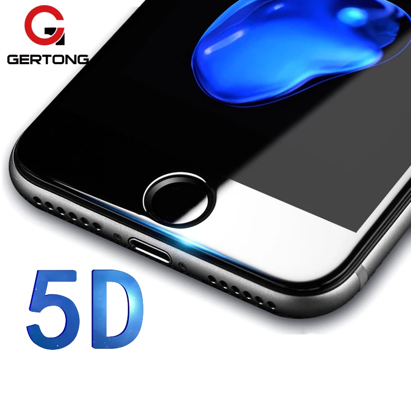 5D изогнутое закаленное стекло для iPhone X 8 7 Plus 6 6s полное покрытие Защитная пленка